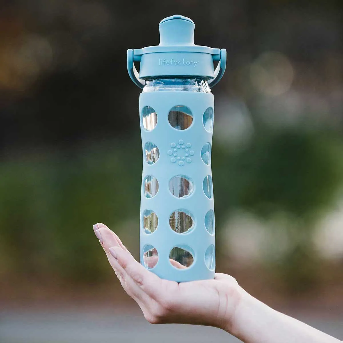 16oz Water Bottle with Silicone Sleeve and Active Cap