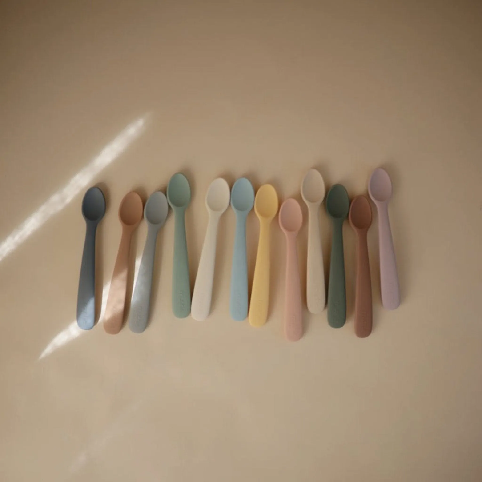 2-Pack Silicone Feeding Spoons - Powder Blue