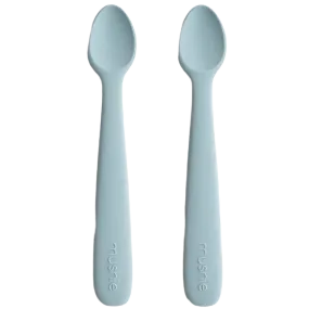 2-Pack Silicone Feeding Spoons - Powder Blue