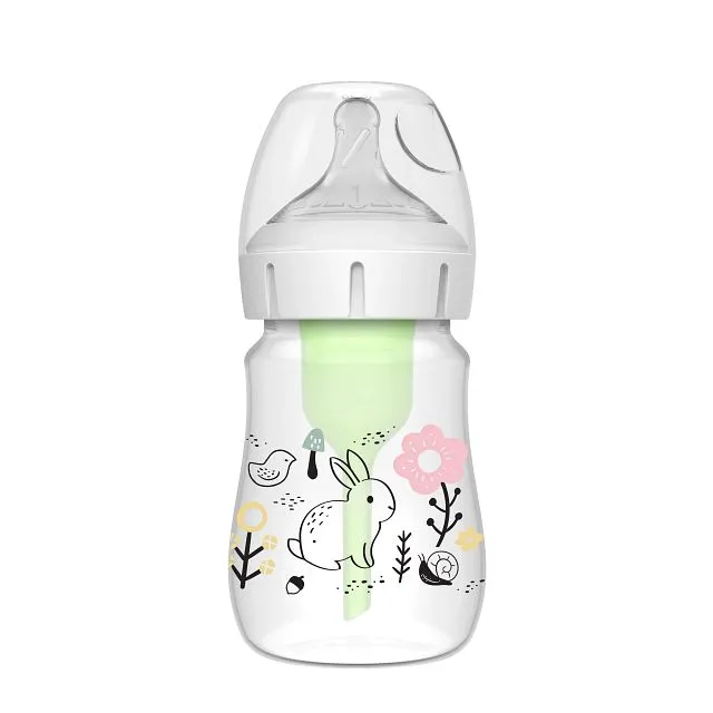 [2-PK ] Dr. Brown's 5 oz/150 mL PP W-N Options  Designer Bottle, (Woodland Bunny Design) 1-Pack