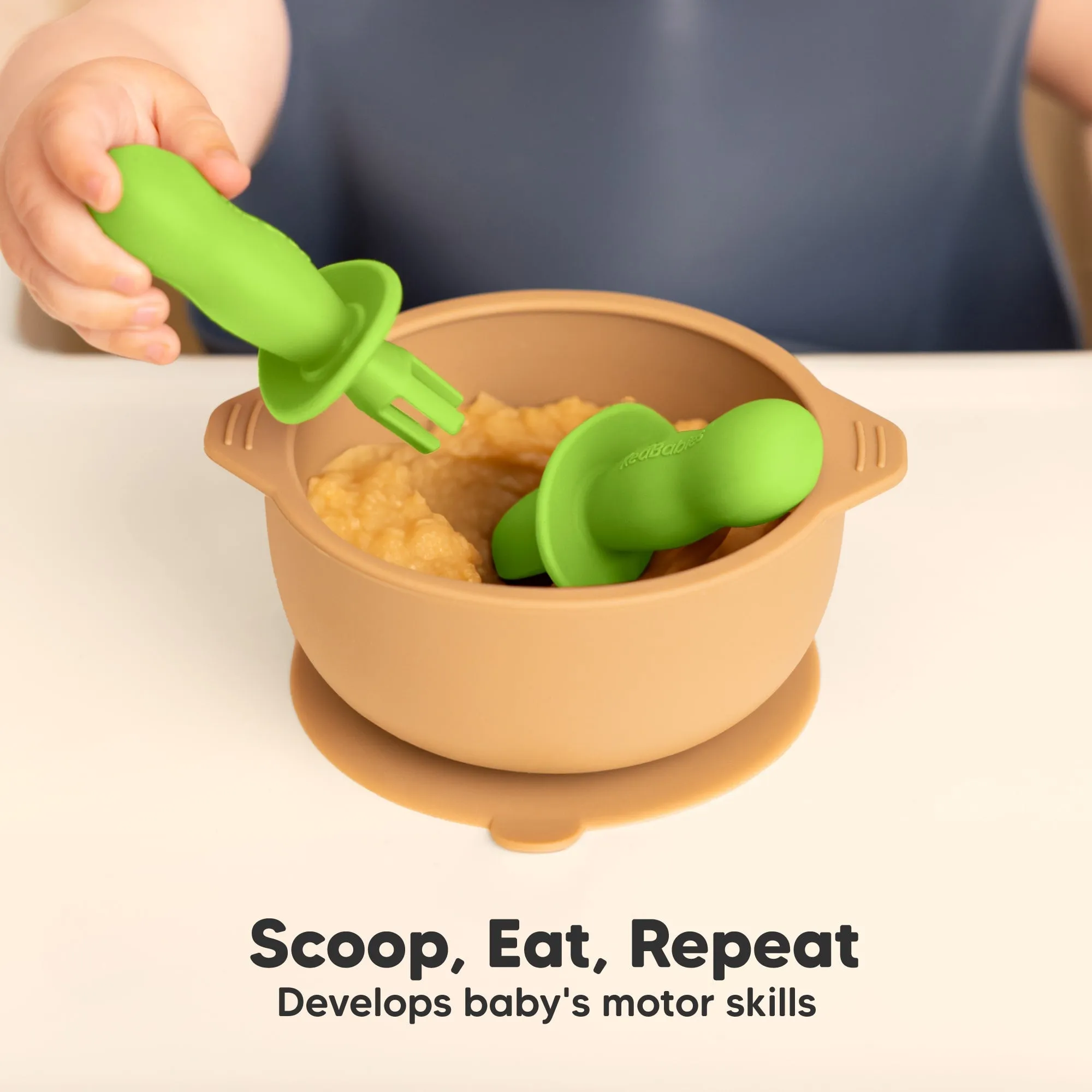 2-Sets Lil’ Prep Baby Fork & Spoon (Kea)