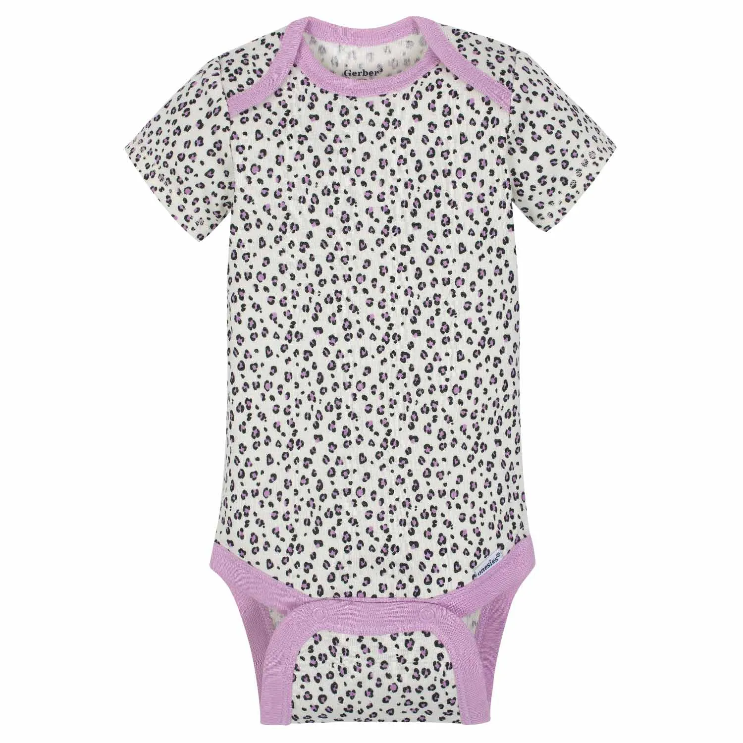 5-Pack Girls Cat Short Sleeve Onesies® Bodysuits