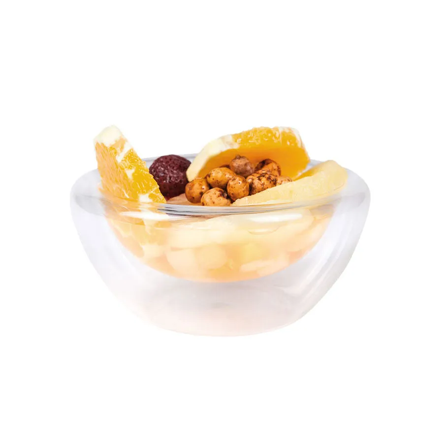 6 x 120ml Small Double-Walled, Glass Bowl
