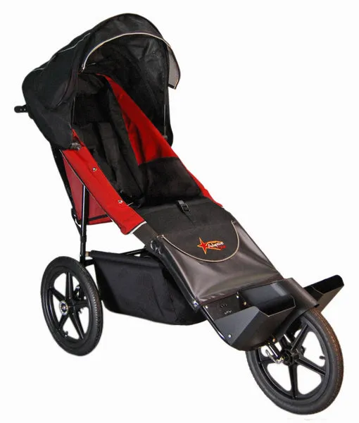Adaptive Star Axiom ENDEAVOUR 2 Indoor/Outdoor Mobility Push Chair, Red