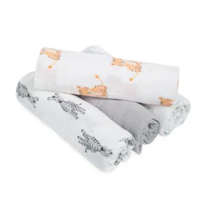 aden by aden   anais: safari babes classic muslin swaddles multi pack 4