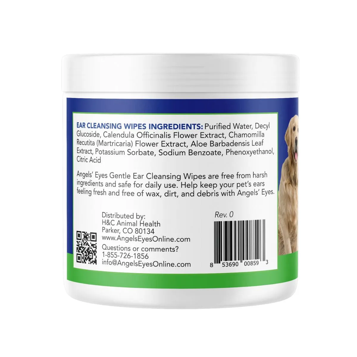 Angel's Eyes Gentle Ear Cleaning Wipes 100Ct