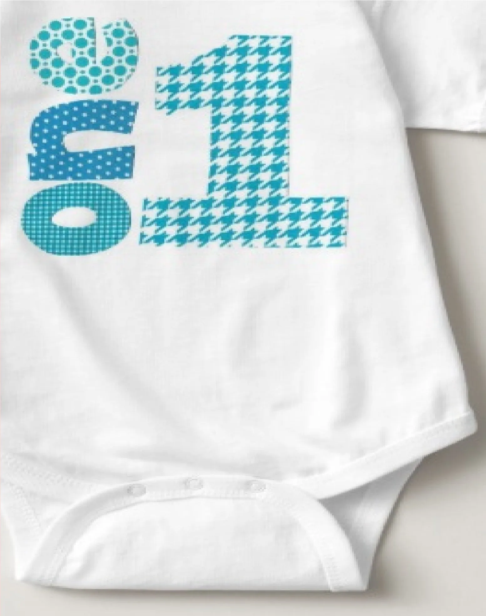 Baby 1st Birthday Onesies - 1 One (Skyblue)