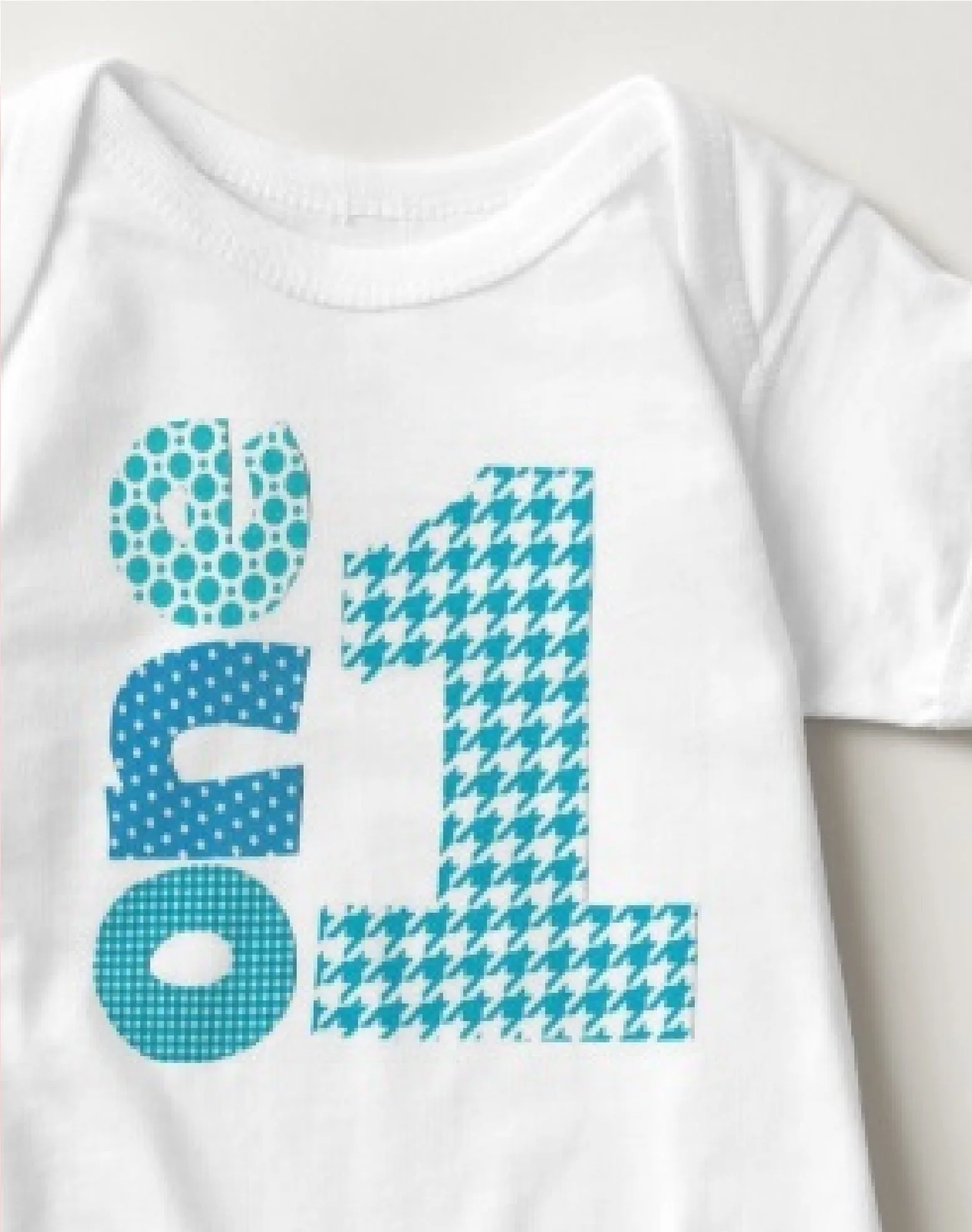 Baby 1st Birthday Onesies - 1 One (Skyblue)