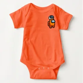 Baby Character Onesies - Among Us Orange