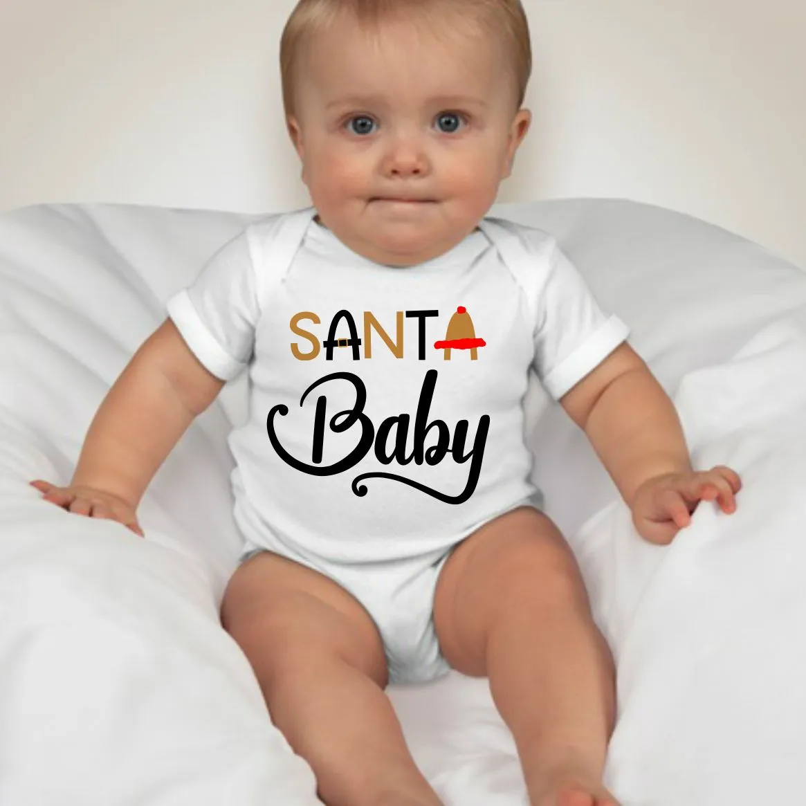 Baby Christmas Holiday Onesies - Santa Baby II