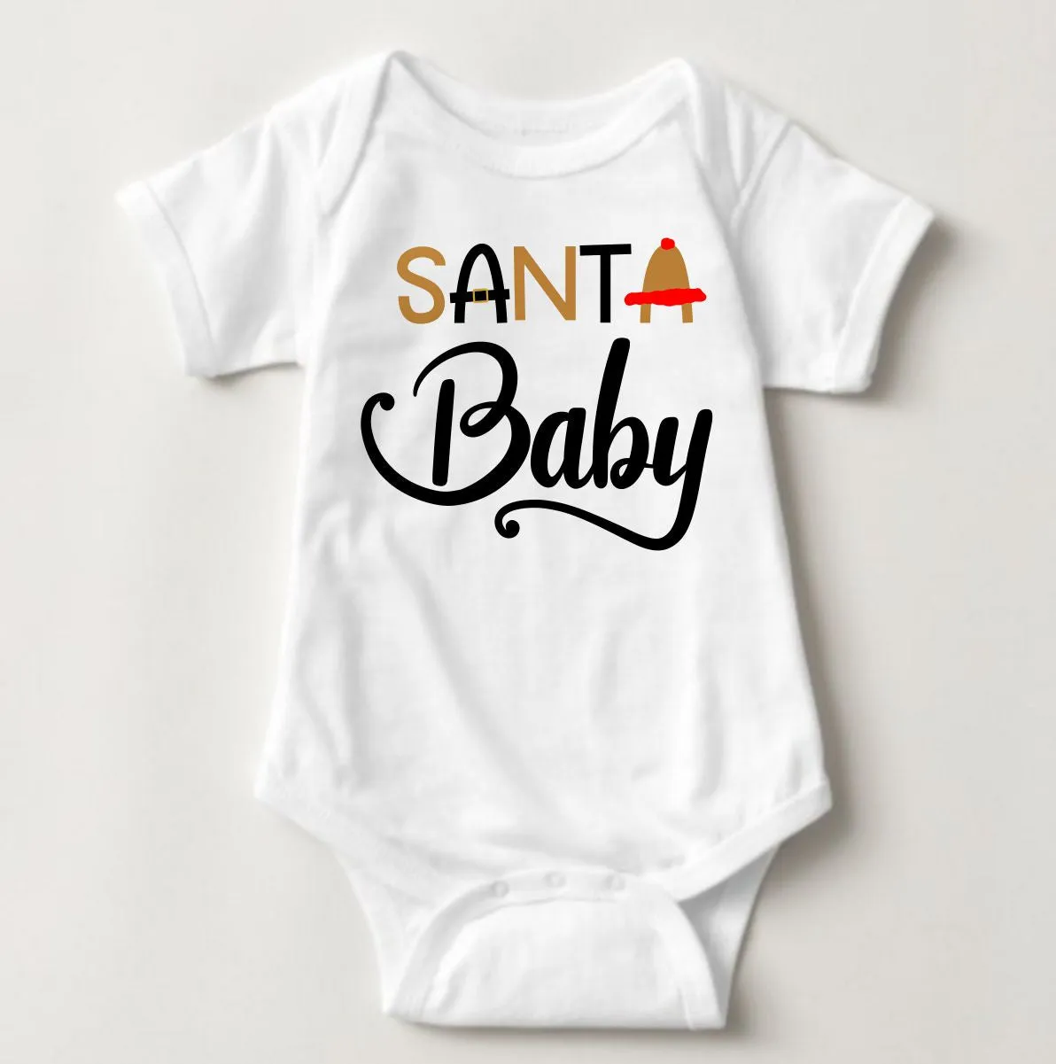 Baby Christmas Holiday Onesies - Santa Baby II