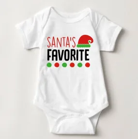 Baby Christmas Holiday Onesies - Santa's Favorite