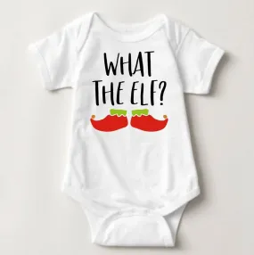 Baby Christmas Holiday Onesies - What the Elf?