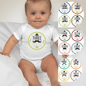 Baby Custom Monthly Onesies - Lil Man