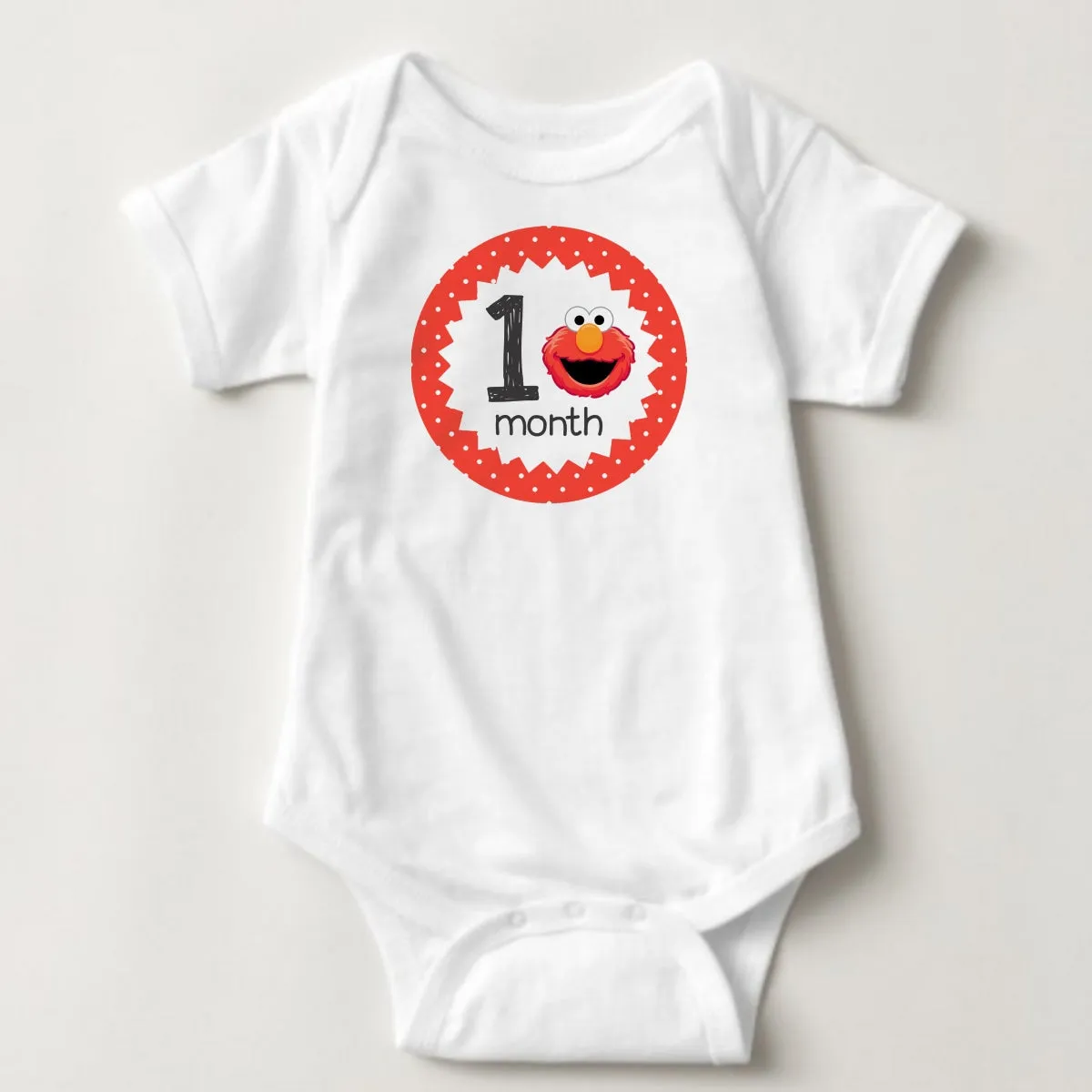 Baby Custom Monthly Onesies - Sesame Street