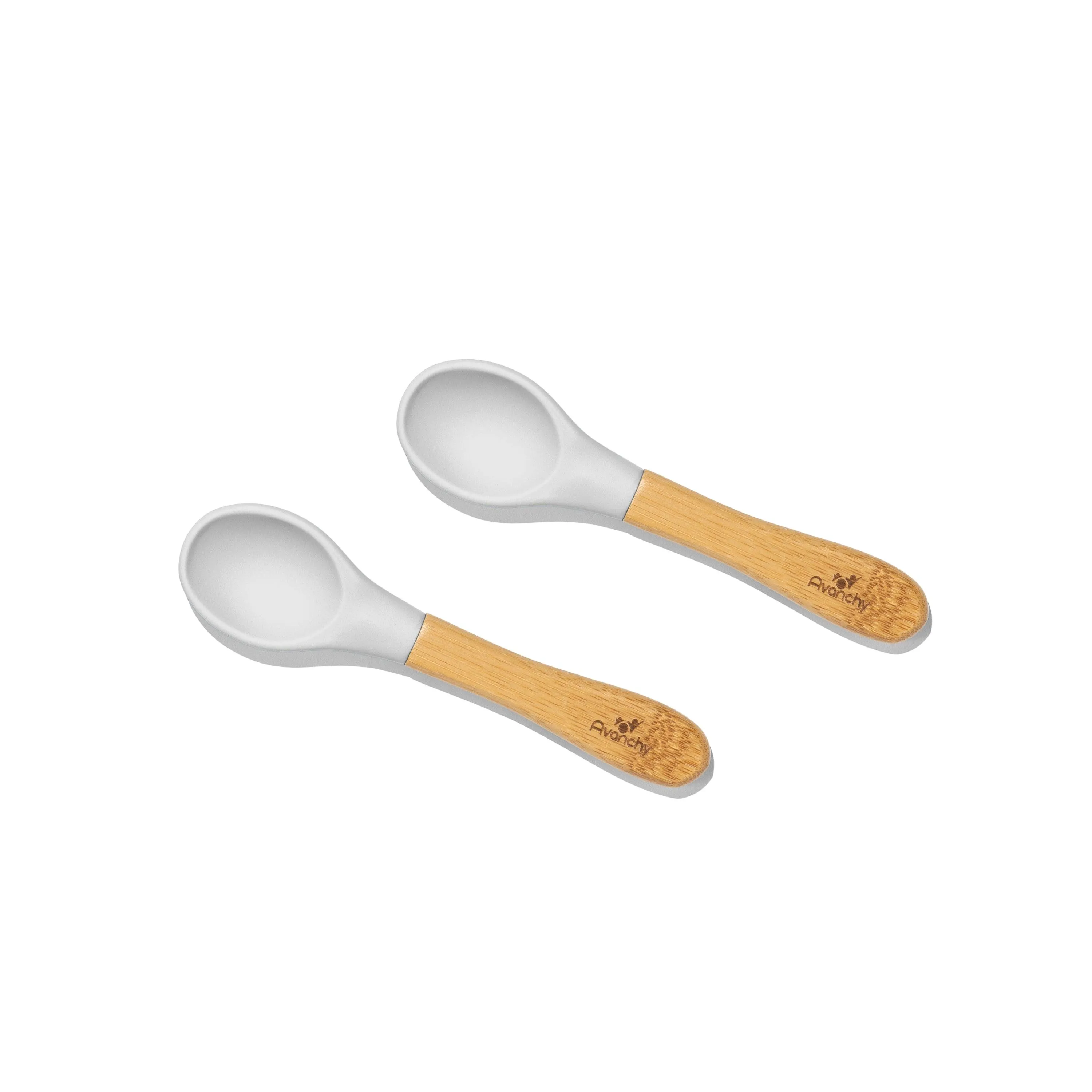 Baby Spoons Regular Scoop | Bamboo & Silicone