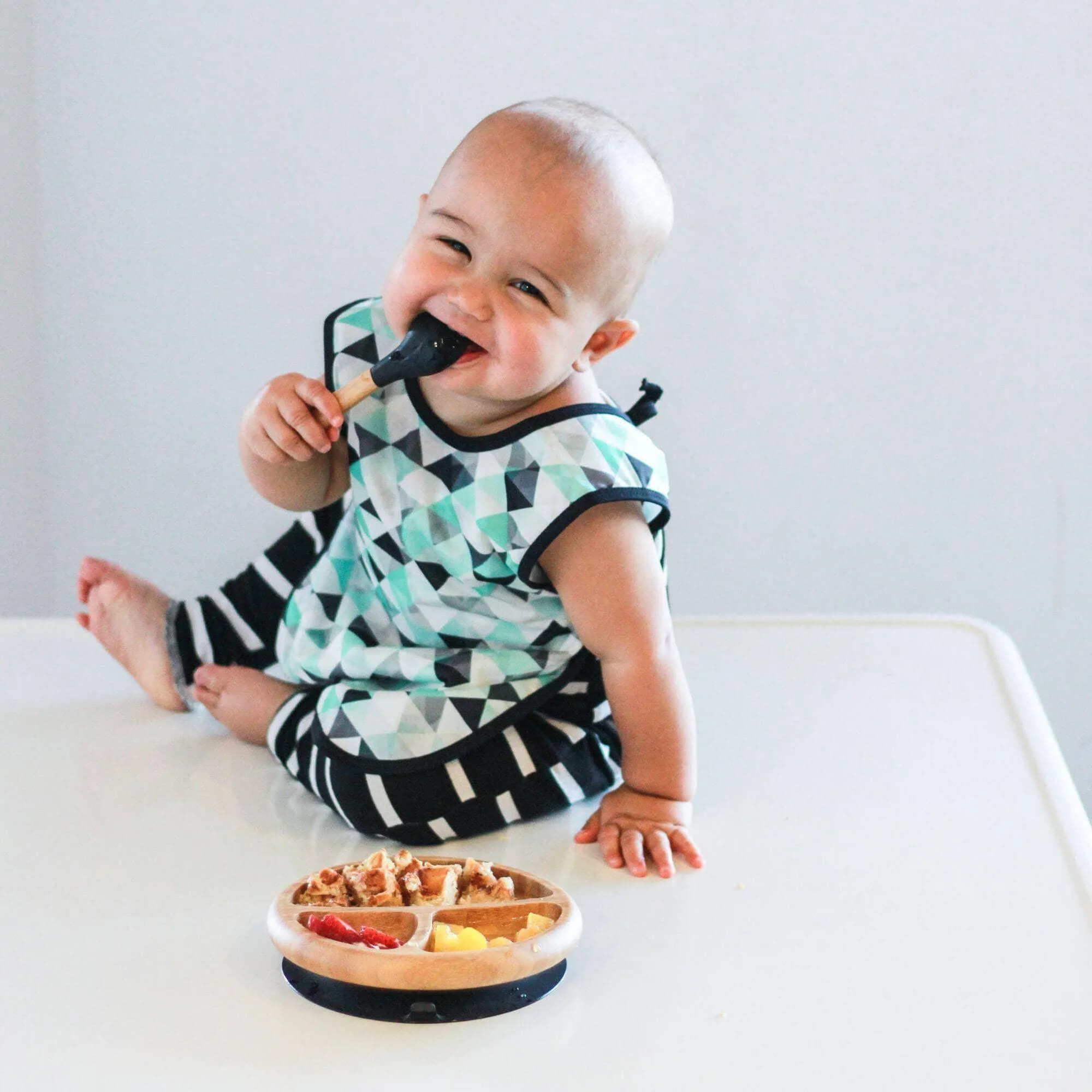 Baby Spoons Regular Scoop | Bamboo & Silicone