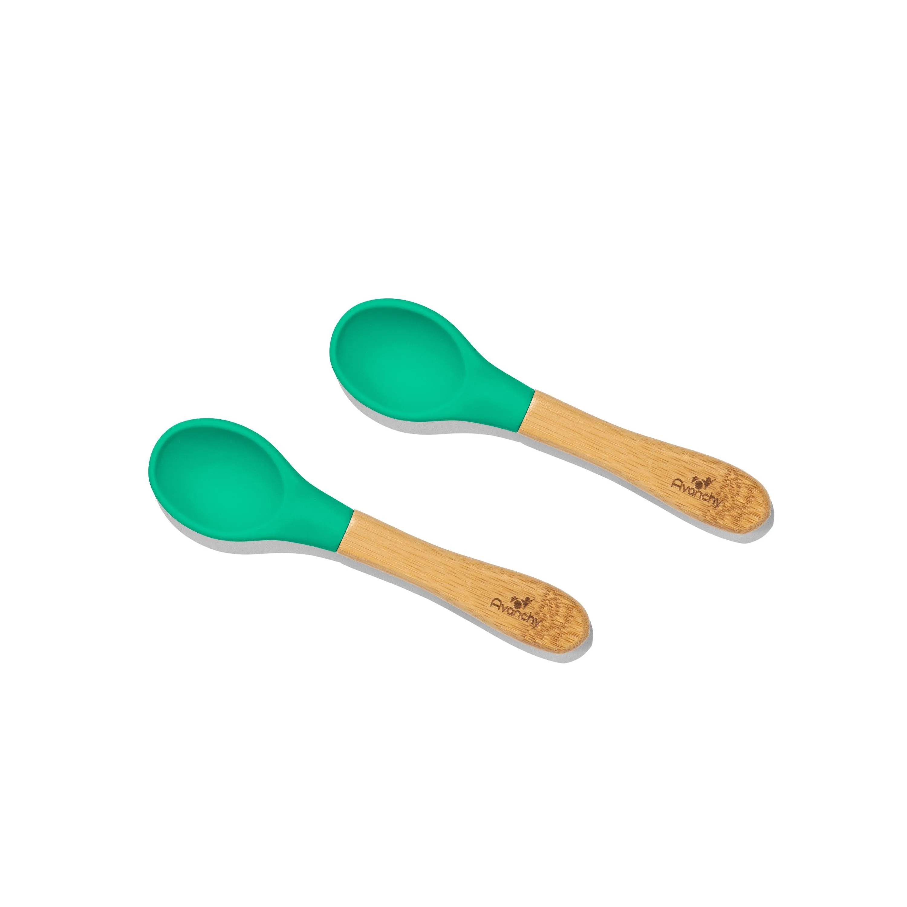 Baby Spoons Regular Scoop | Bamboo & Silicone
