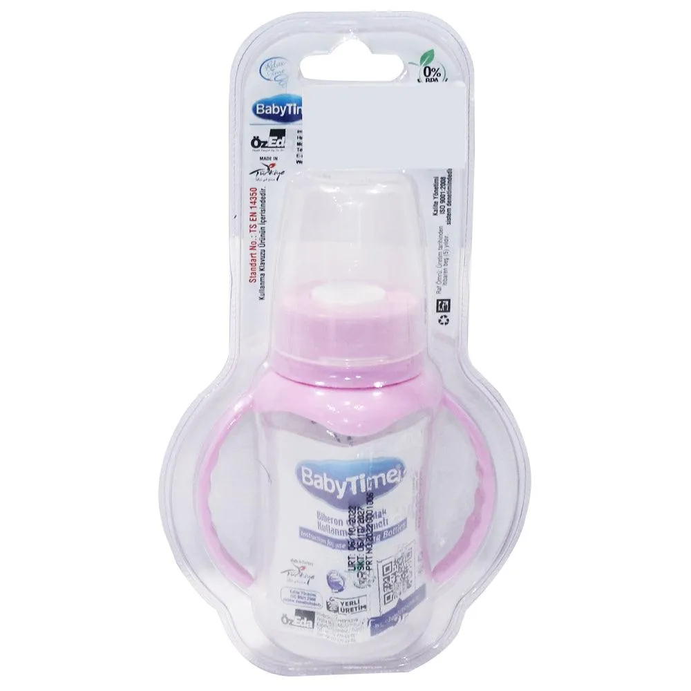 Baby Time Baby Feeding Bottle With Handle 150ml