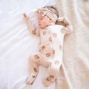 Bamboo 2-Way Convertible Zip Romper - Teddy