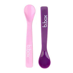 B.box Flexible Silicone Spoons (2pk) (Pink/Purple)