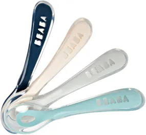 Beaba Second Stage Silicone Spoons Set of 4 - Drizzle
