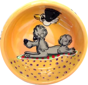 Beach Poodle Dog Bowl