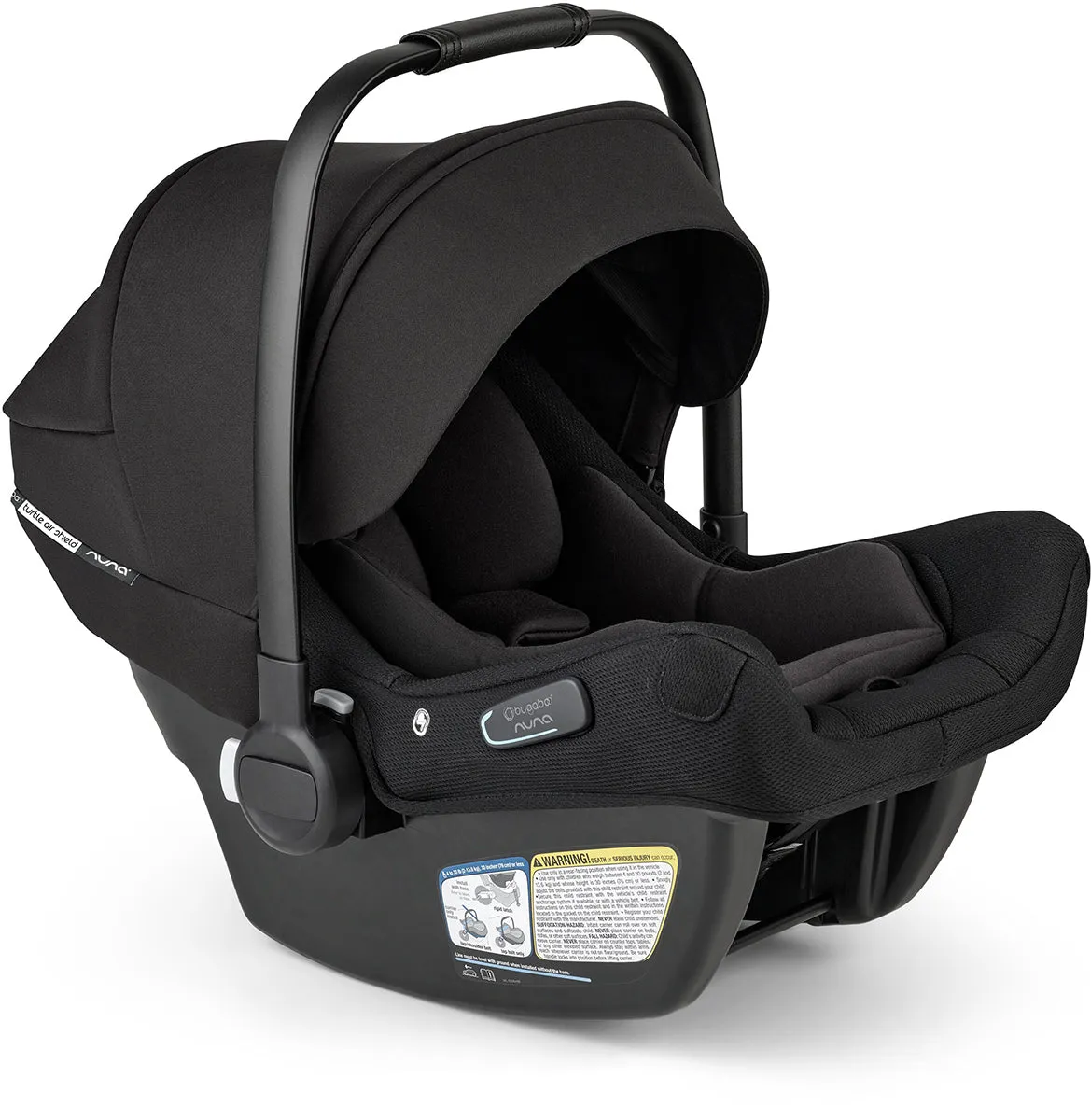 Bugaboo Turtle Air Shield By Nuna Infant Car Seat   Base - Black