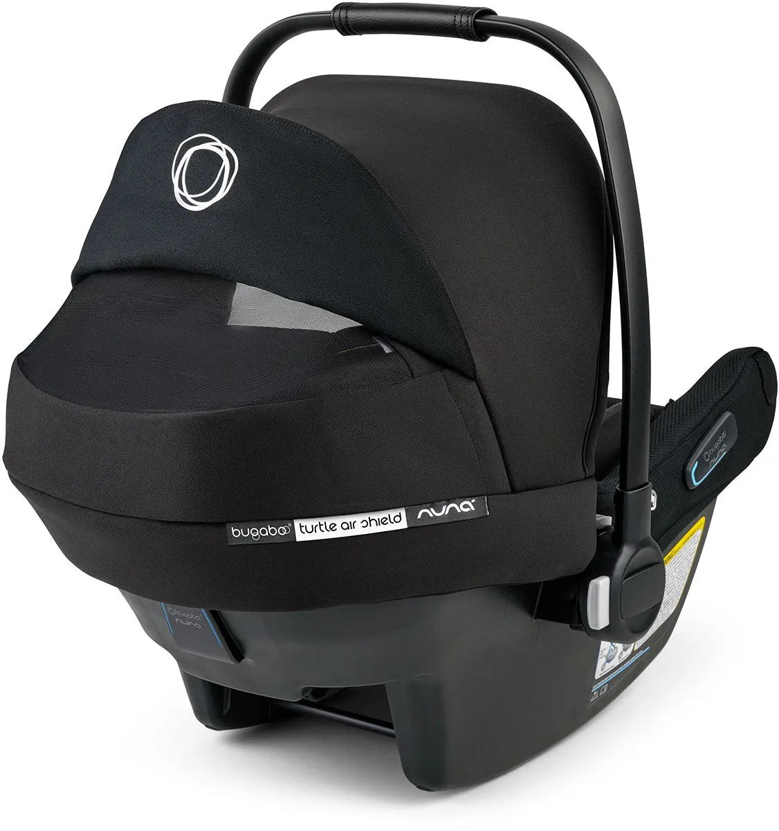 Bugaboo Turtle Air Shield By Nuna Infant Car Seat   Base - Black