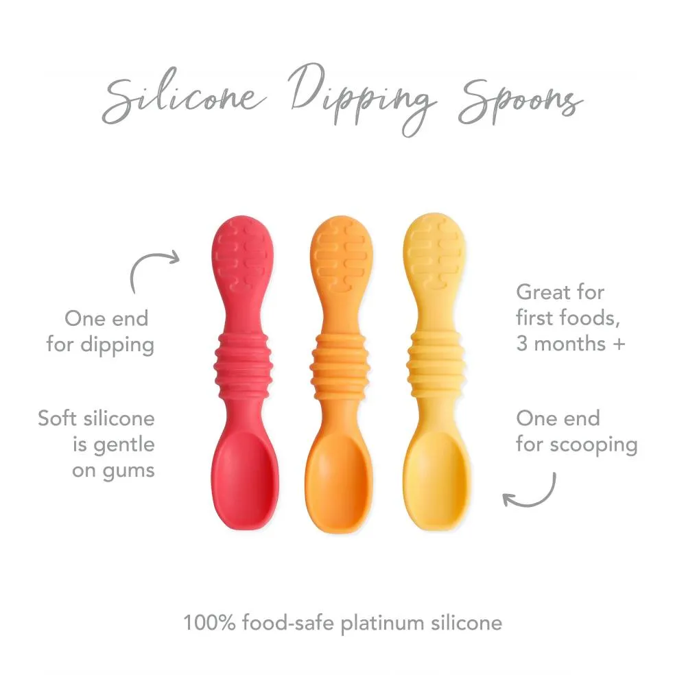 Bumkins Silicone Dipping Spoon 3pk VARIOUS COLOURS