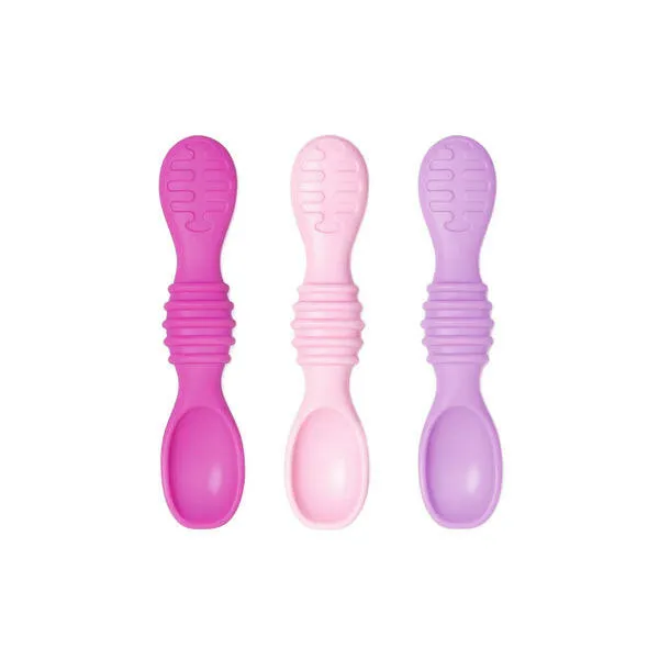 Bumkins Silicone Dipping Spoons 3 Pack - Lollipop