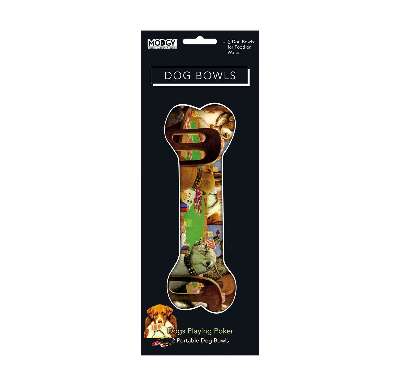 Cassius Marcellus Coolidge Dogs Playing Poker - Set of 2 Bowls