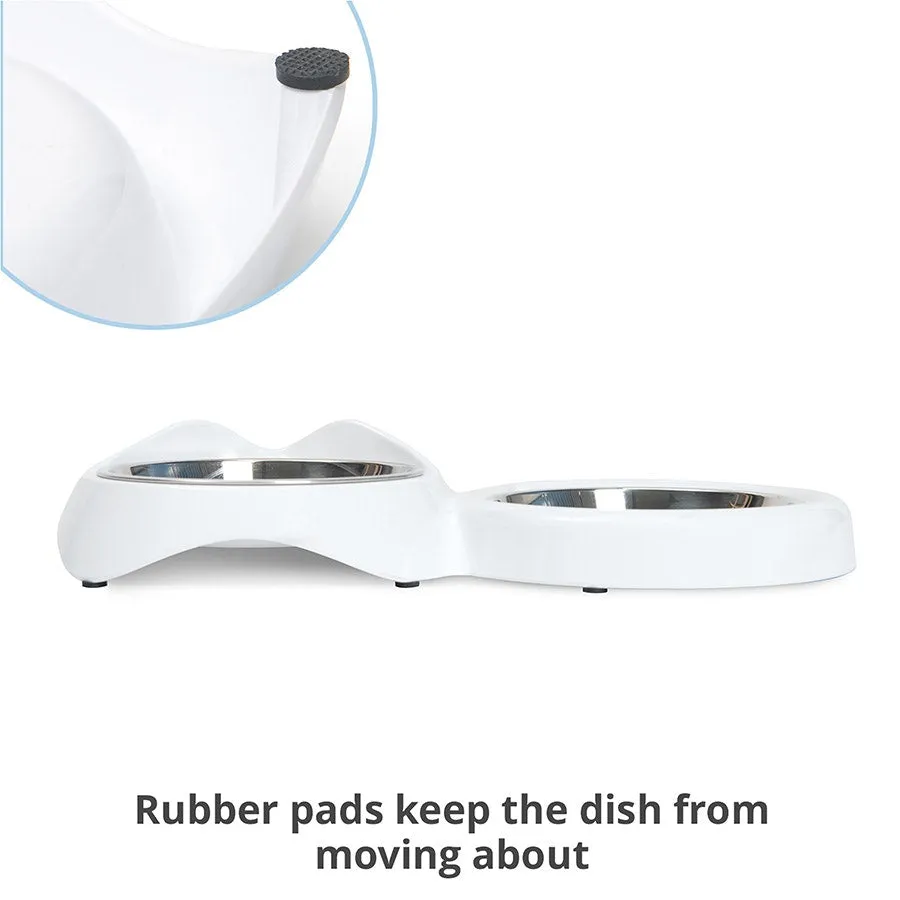 Catit PIXI Double Feeding Dish for Cats