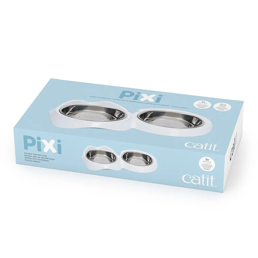 Catit PIXI Double Feeding Dish for Cats