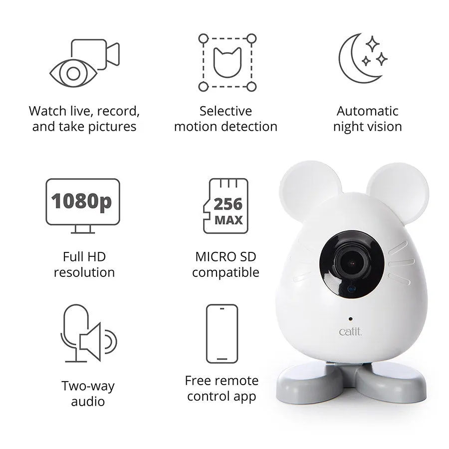 Catit PIXI Smart Mouse-Shaped HD Cat Camera