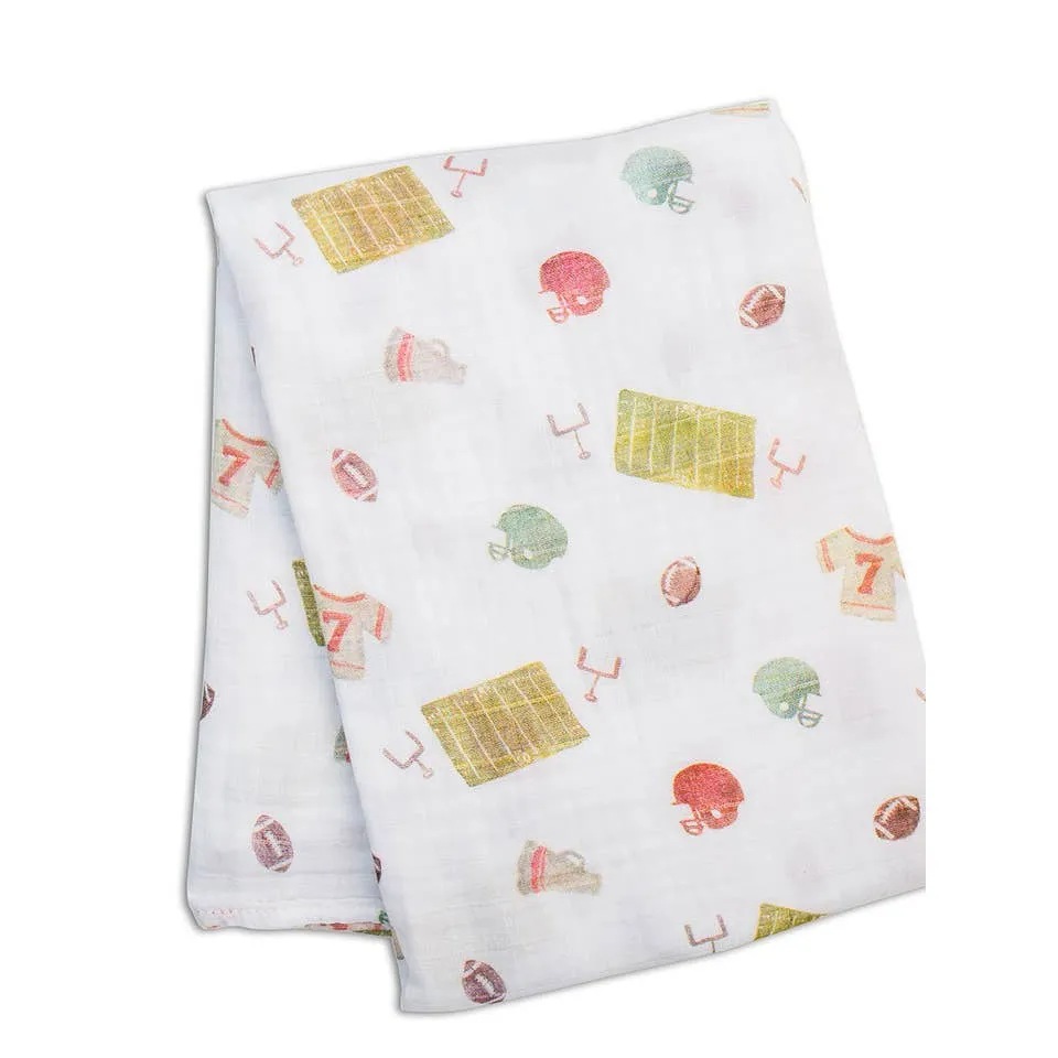 Classic Muslin Swaddle - Football
