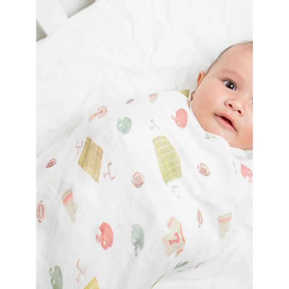 Classic Muslin Swaddle - Football