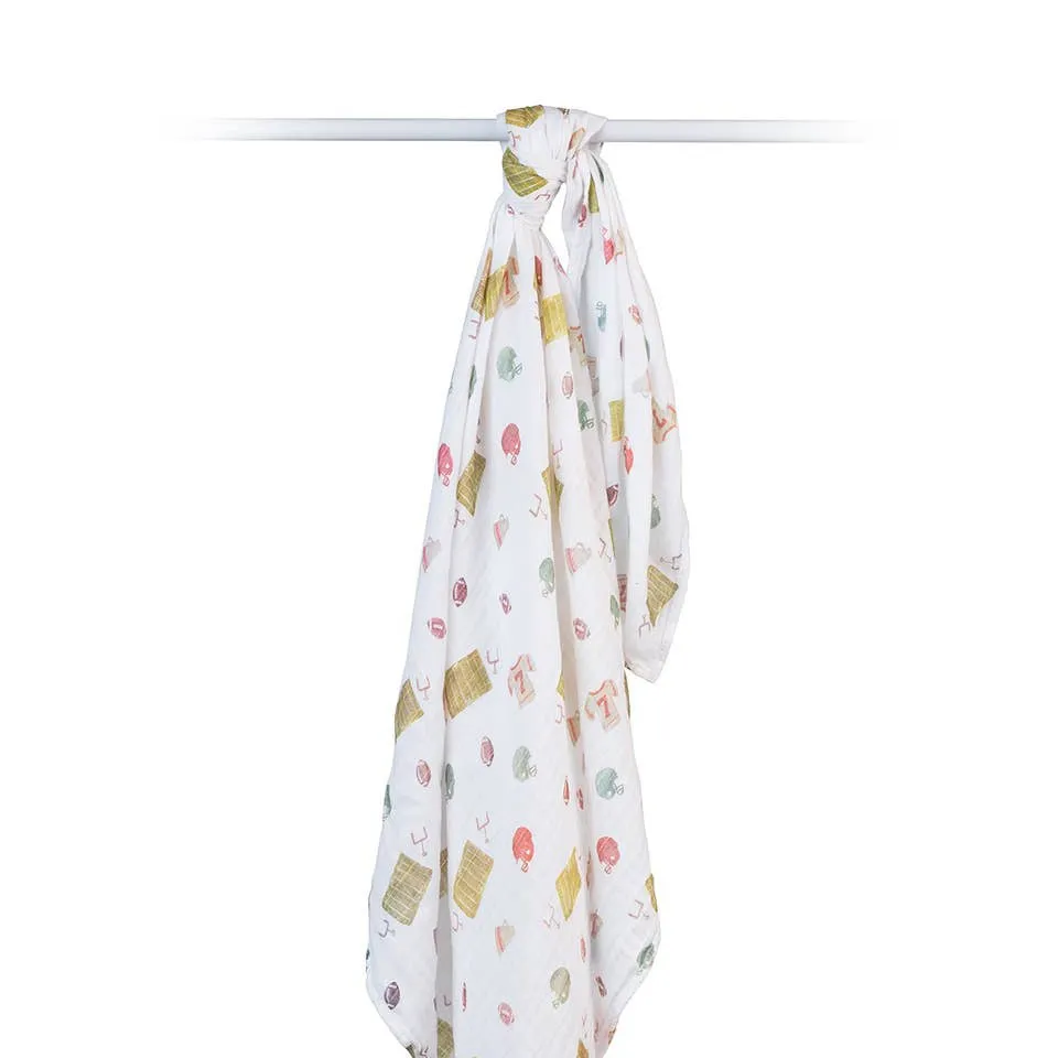 Classic Muslin Swaddle - Football