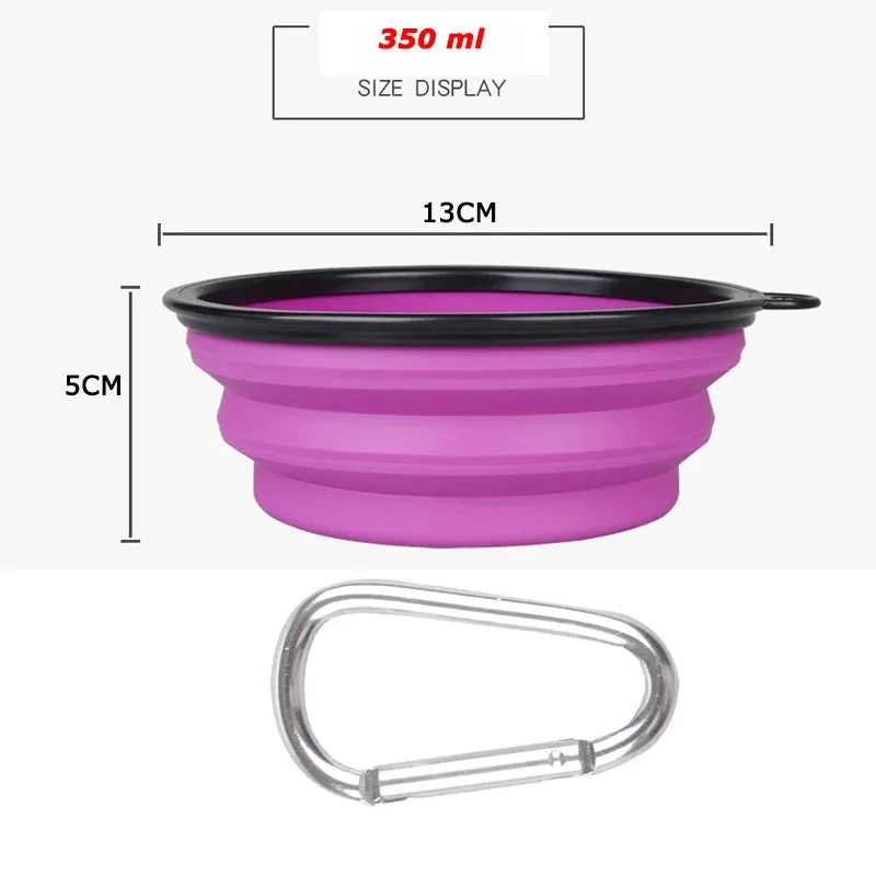 Collapsible Pet Folding Silicone Bowl 1000ml