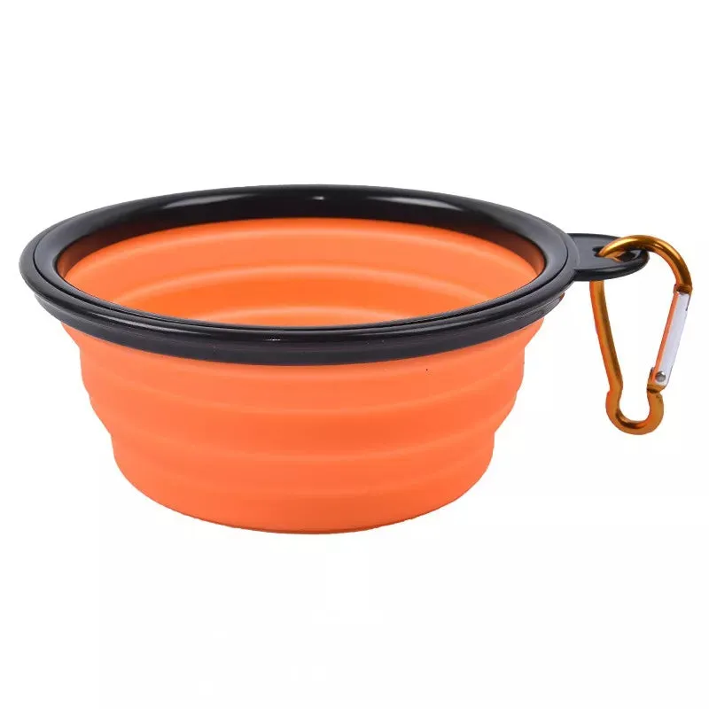 Collapsible Pet Folding Silicone Bowl 1000ml
