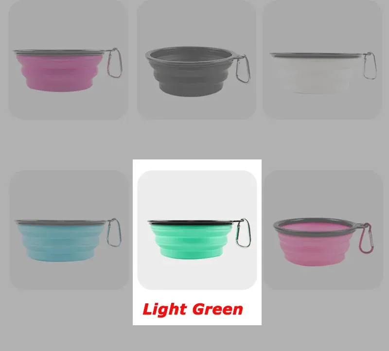 Collapsible Pet Folding Silicone Bowl 1000ml