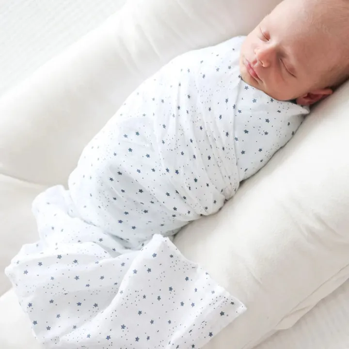 Cotton Swaddle 2 Pack - Puppy Dog & Stars