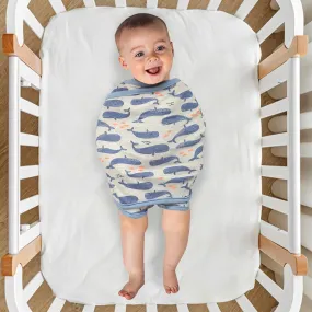 Dolphins Blue Ready Swaddle