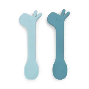 Done By Deer Lalee Silicone Spoon 2pk - Blue