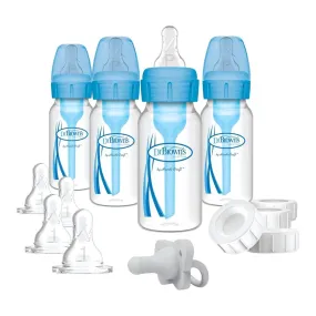 Dr. Brown's Anti-Colic Options  Narrow Breast to Bottle Set - Blue