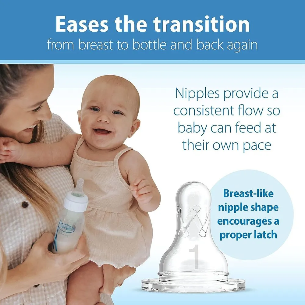Dr. Brown's Anti-Colic Options  Narrow Breast to Bottle Set - Blue
