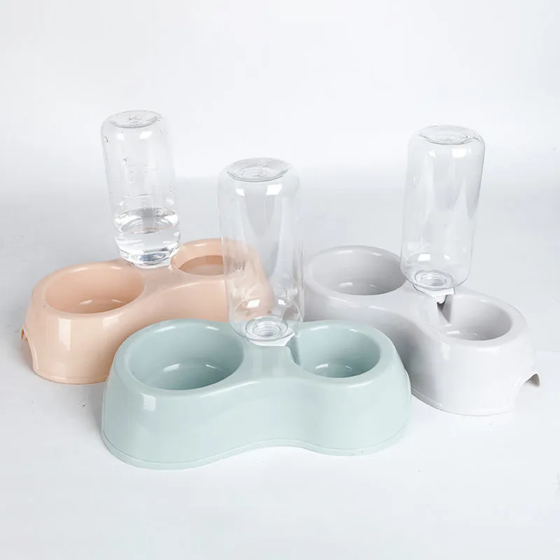 Dual Use Automatic Pet Drinking and Feeding Dish