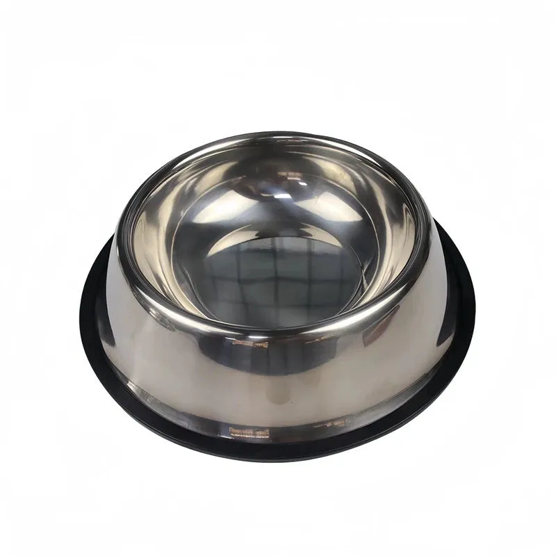 Durable Stainless Steel Feeding Bowl for Pets