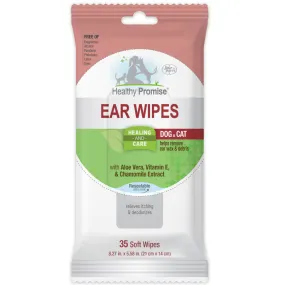 Four Paws Healthy Promise Ear Wipes For Cats & Dogs (25 ct)