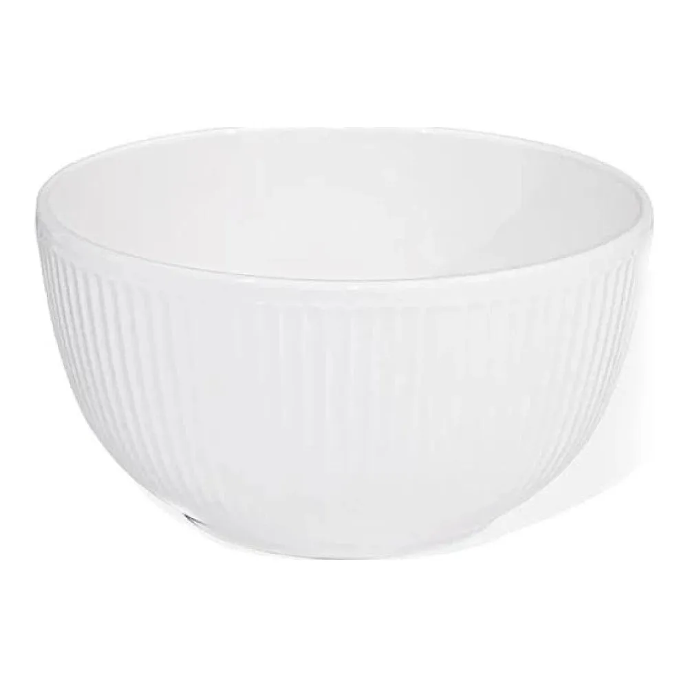 Furtino England Ultima 20cm (8") White Porcelain Bowl, Pack of 6